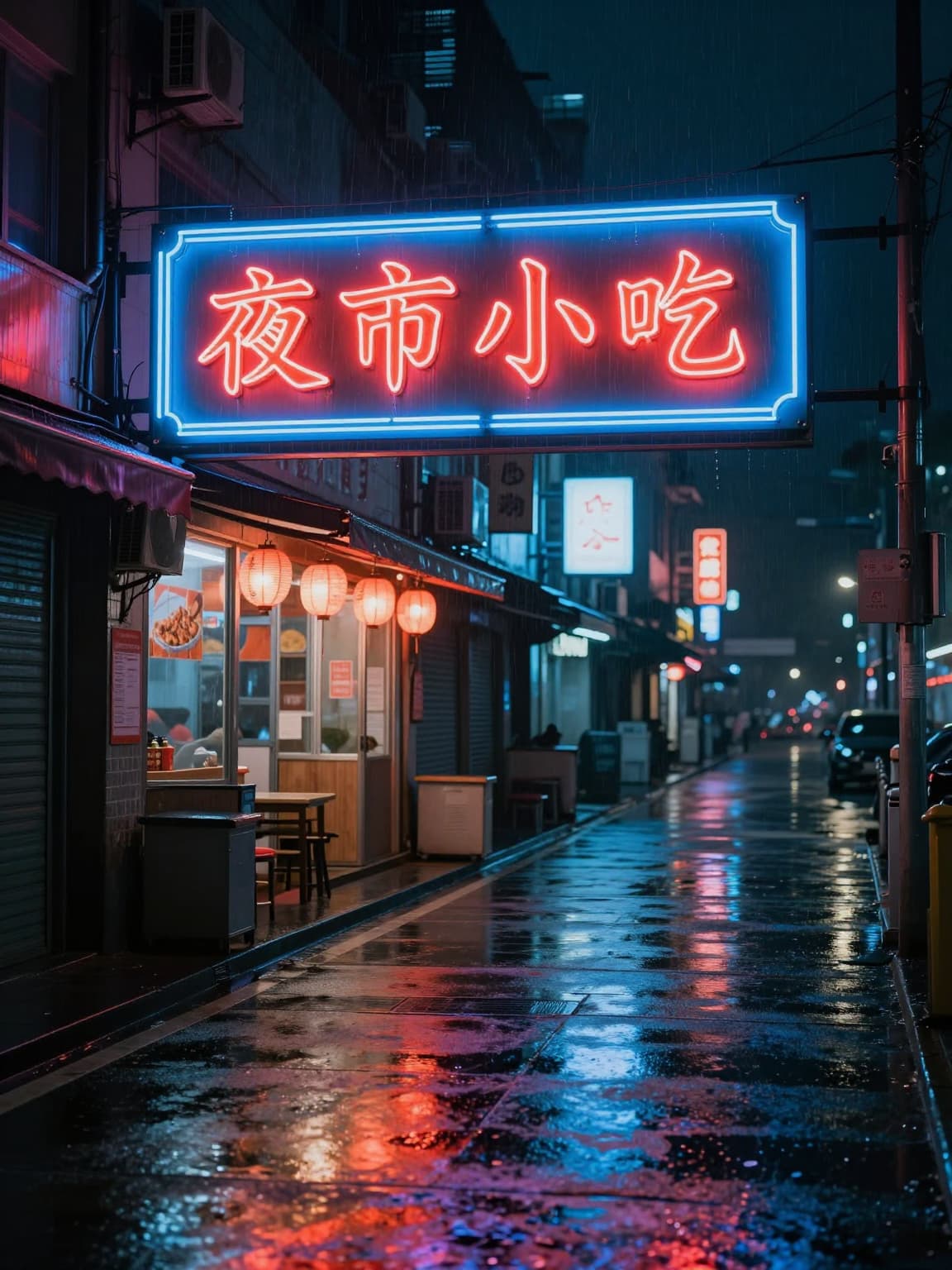 中文霓虹招牌